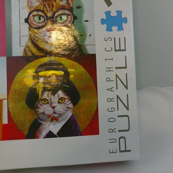 Eurographics Funny Cats by Lucia Heffernan 1000 Piece Jigsaw Puzzle - Picture 3 of 11